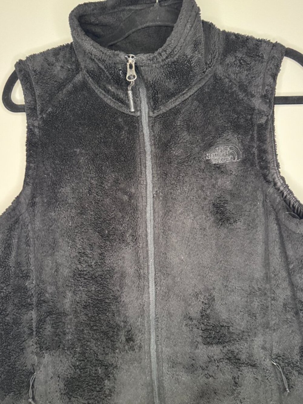 Women's North Face Fleece Vest Black Size L Large - Picture 4 of 5